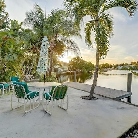 Waterfront Apartment Private Patio Pool Fort Lauderdale Bagian luar foto